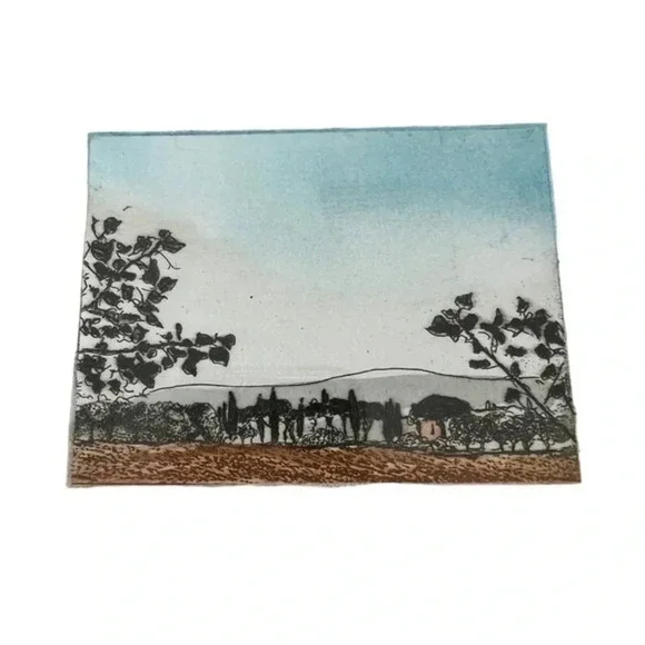 Two Framed Vintage Landscapes By German Artist Klaus-Dieter Kryska - Picture 4 of 6